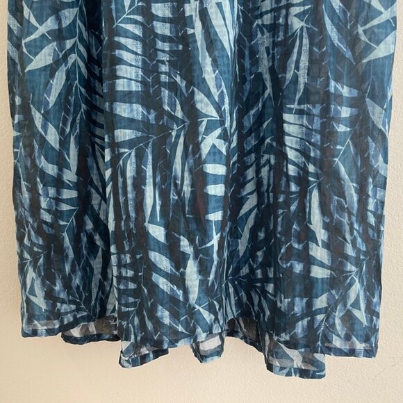 JOHNNY WAS WorkShop "Tropic Twilight" Midi Dress; Ruffle Sleeves: NWOT! MEDIUM - Picture 5 of 8